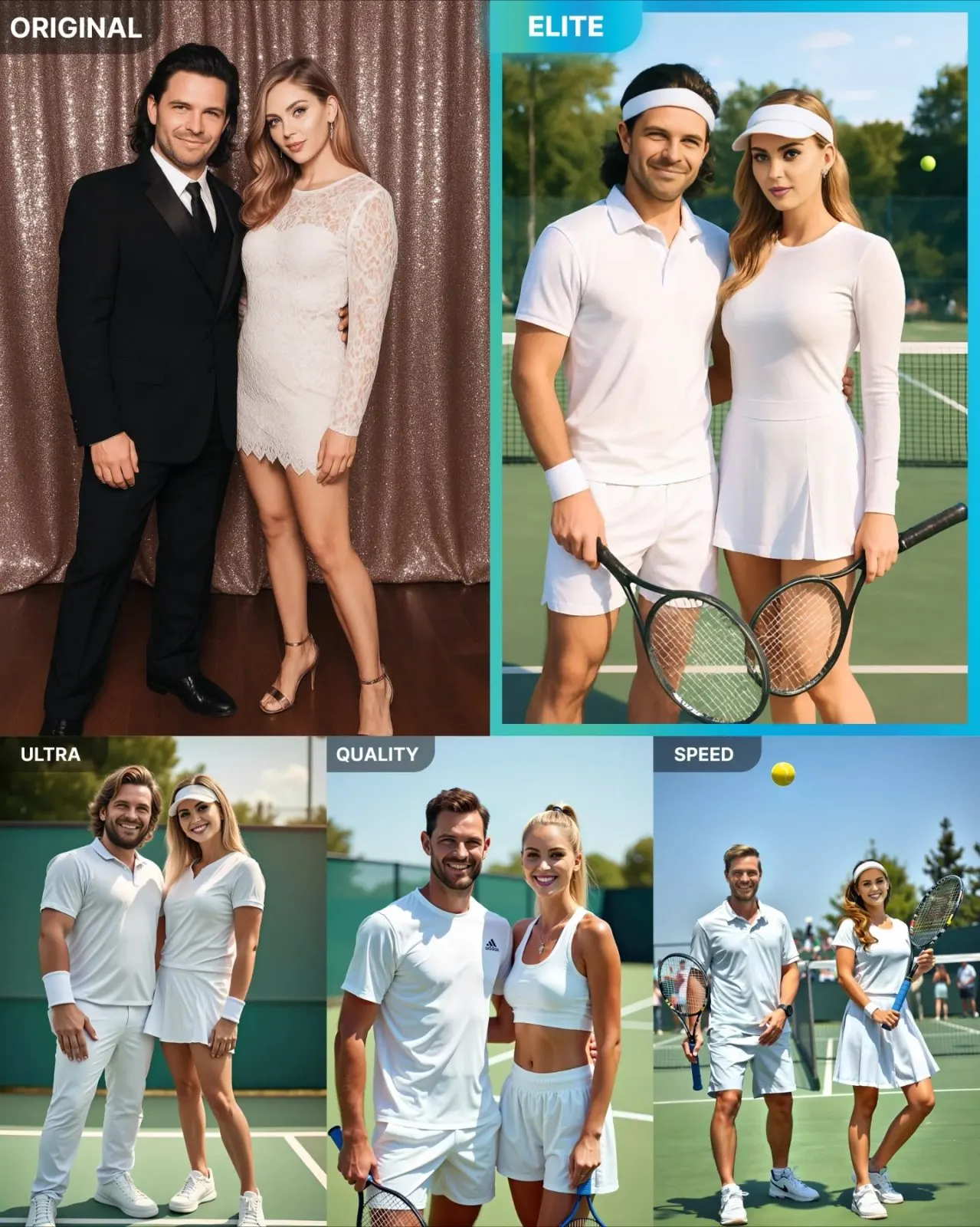 Guest reviewing their AI portrait on the booth screen