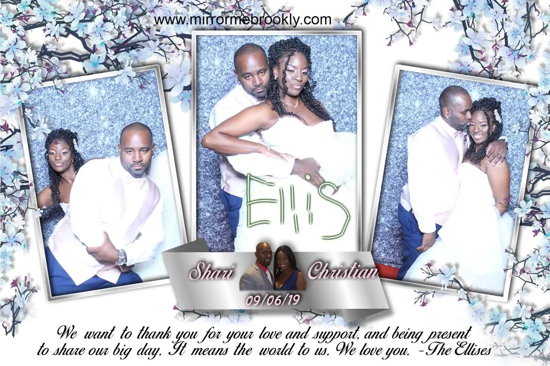 Custom designed photo booth print template