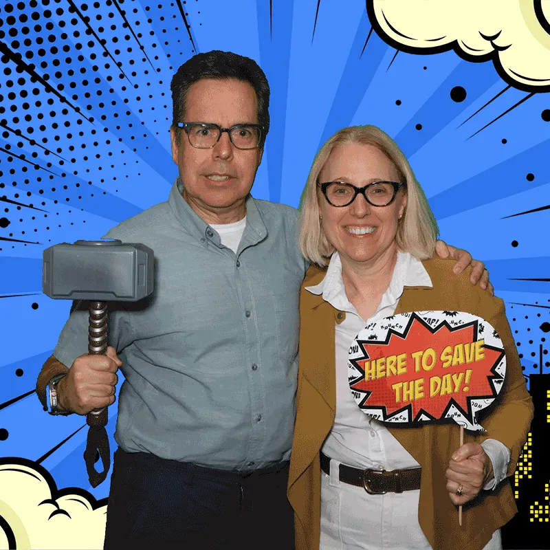 GIF photo booth capture at a party